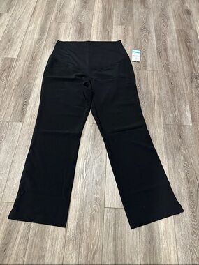 Med Couture Black Wide-Leg Maternity Trousers